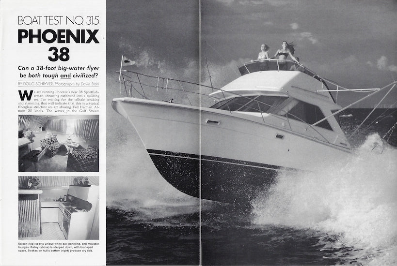 Phoenix 38 Boating Magazine Reprint Brochure