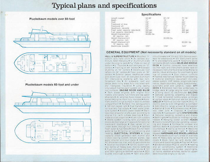 Pluckebaum Houseboat Brochure