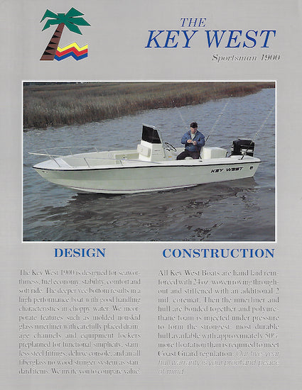 Key West Sportsman 1900 Center Console  Brochure