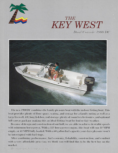 Key West 1900 Dual Console  Brochure