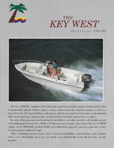 Key West 1900 Dual Console  Brochure