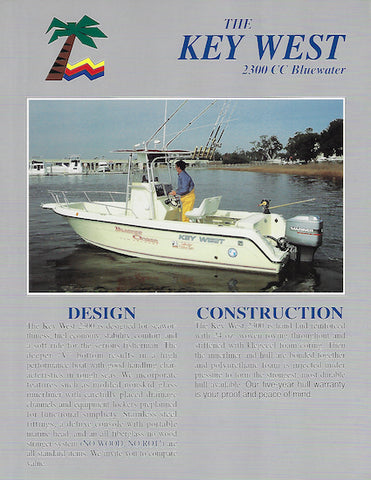 Key West Bluewater 2300 Center Console  Brochure