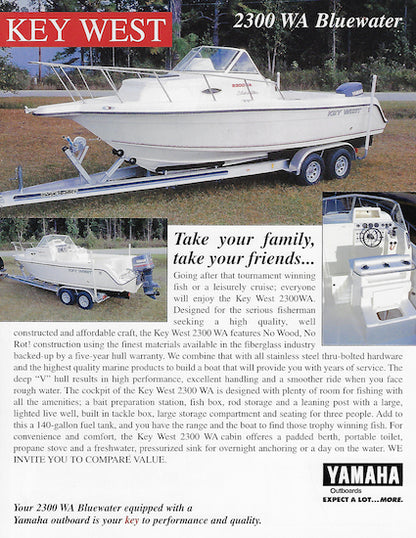 Key West Bluewater 2300 Walkaround  Brochure