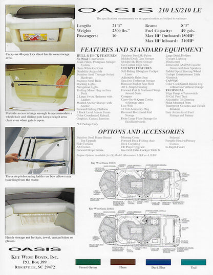 Key West Oasis 210LS / LE  Brochure