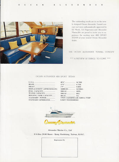 Ocean Alexander 480 Sport Sedan Brochure
