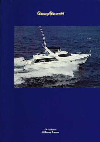 Ocean Alexander 520 Pilothouse / 540 Europe Transom Brochure