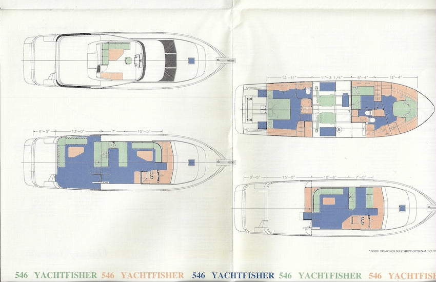 Ocean Alexander 546 Yachtfisher Specification Brochure