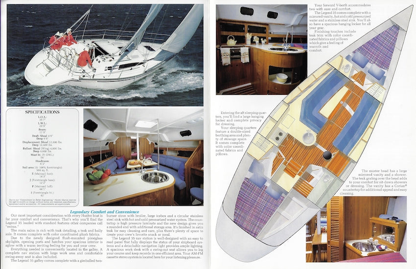 Hunter 35 Legend Brochure