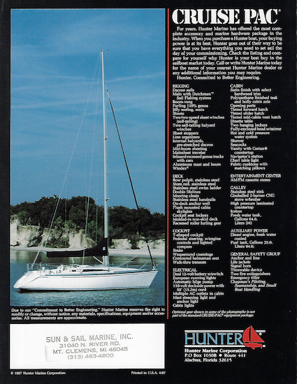 Hunter 35 Legend Brochure
