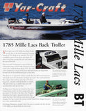 Yar-Craft 1785 Mille Lacs Back Troller Brochure