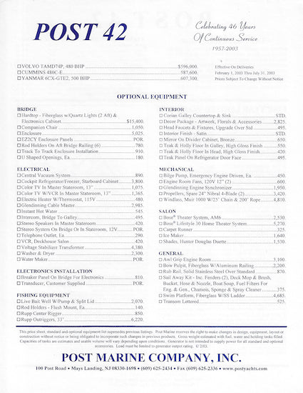 Post 42 Brochure