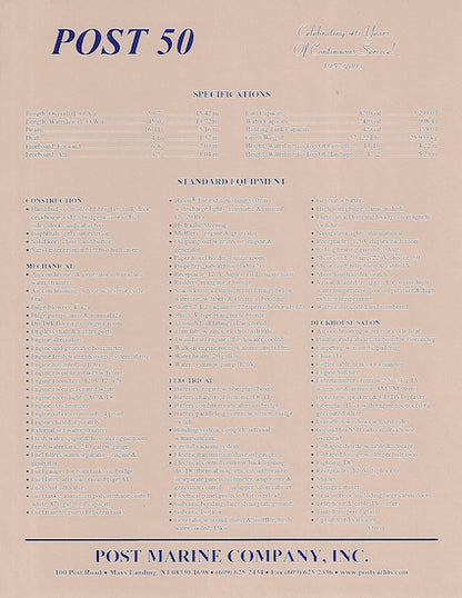 Post 50 Brochure