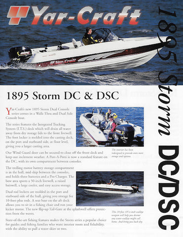 Yar-Craft 1895 Storm DC & DSC Brochure