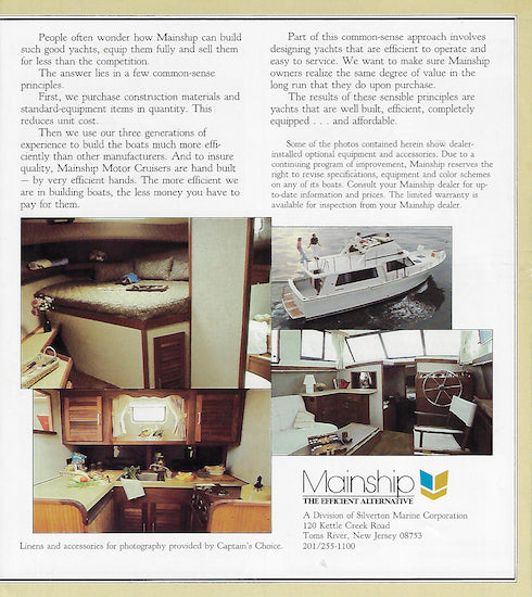 Mainship 1980s Full Line Brochure