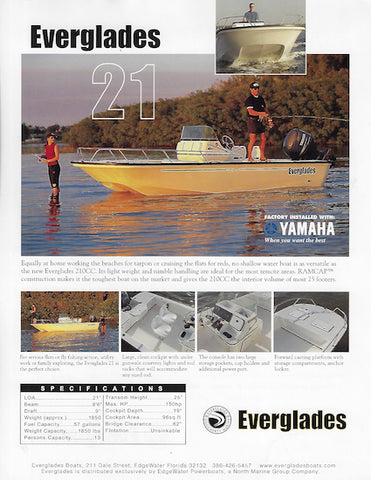 Everglades 21 Brochure