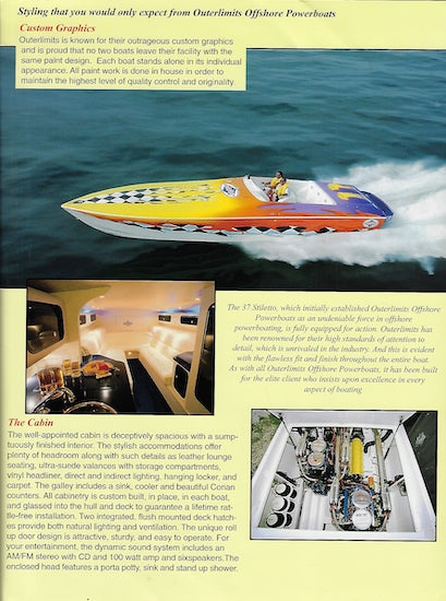 Outerlimits Stilletto 37 Brochure