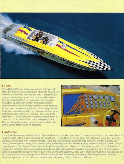 Outerlimits Stilletto 37 Brochure