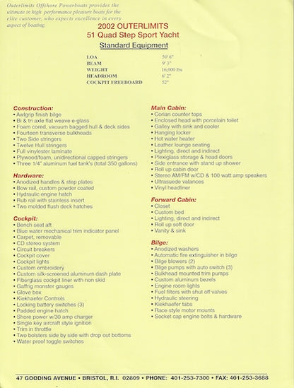 Outerlimits 51 Brochure