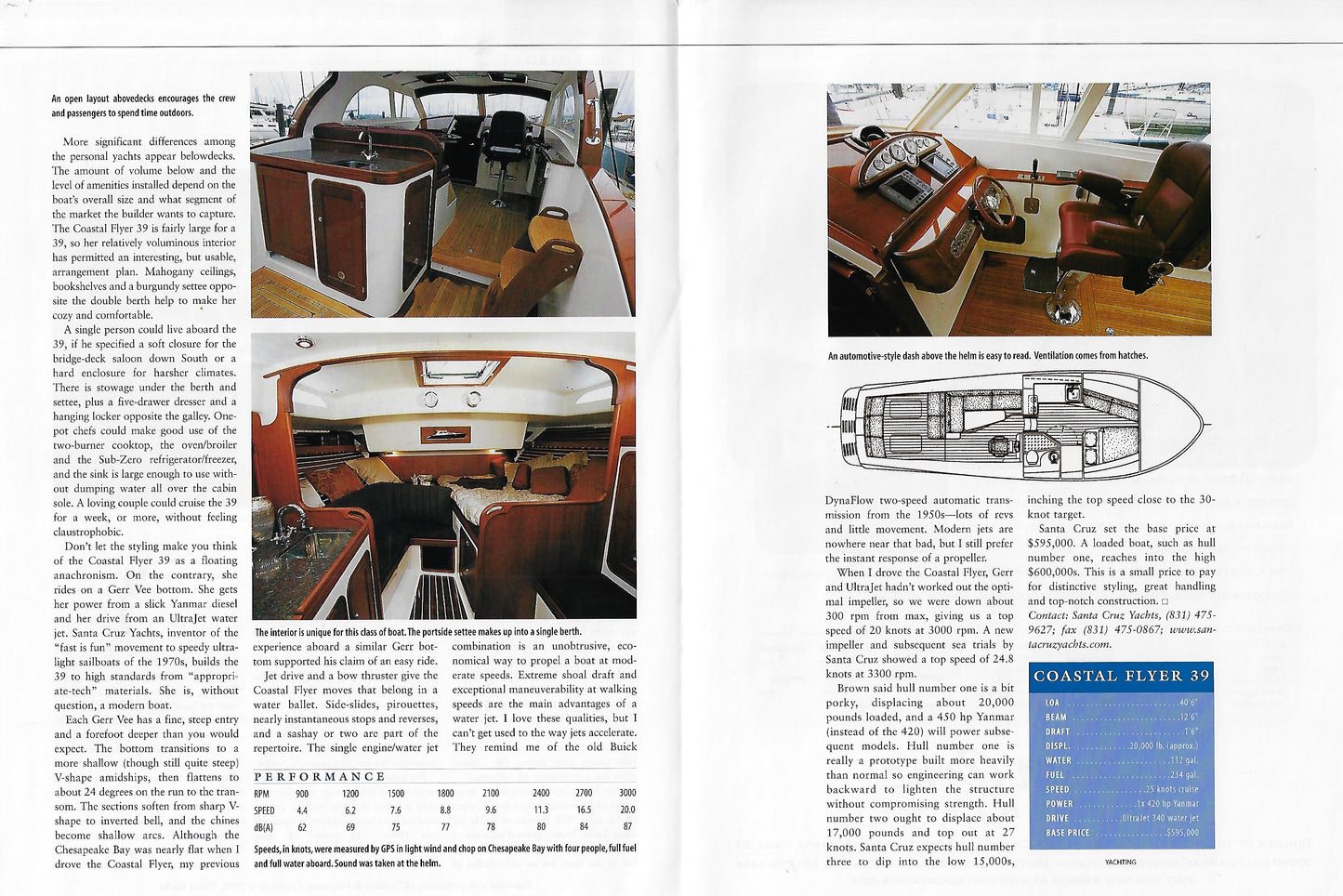 Santa Cruz Coastal Flyer 39 Yachting Magazine ReprintBrochure