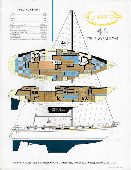 Gulfstar 44 Brochure – SailInfo I boatbrochure.com