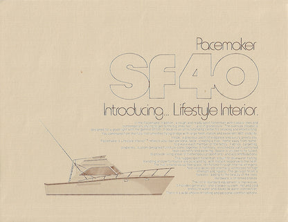 Pacemaker 40 Sport Fisherman Brochure