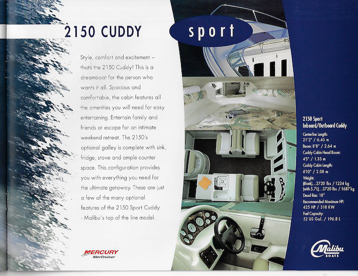 Malibu (Canada) 2003 Brochure