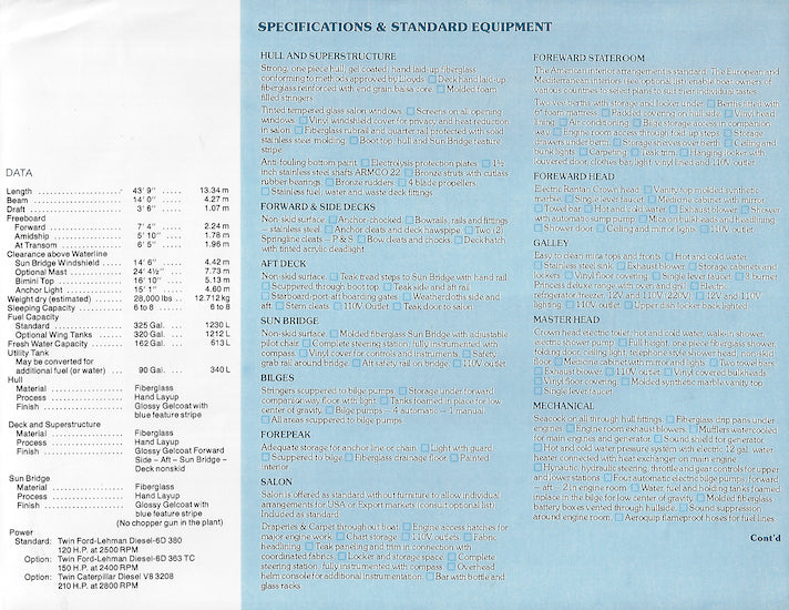 Atlantic 44 Long Range Cruiser Brochure