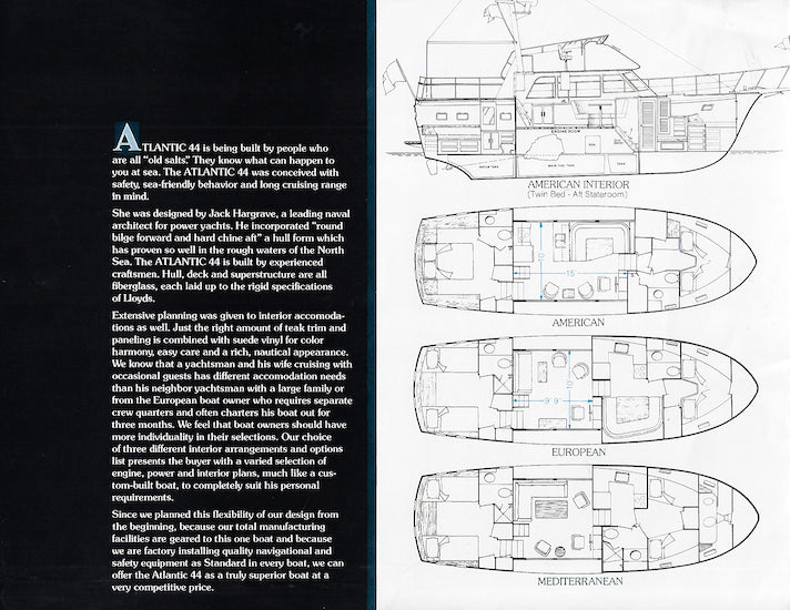 Atlantic 44 Long Range Cruiser Brochure
