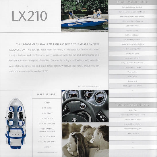Yamaha 2004 Sport Boats Brochure