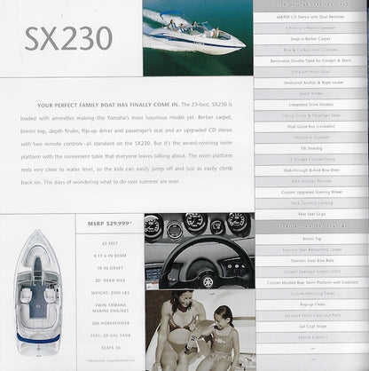 Yamaha 2004 Sport Boats Brochure