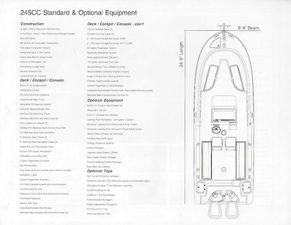 Edgewater 245 Center Console Brochure