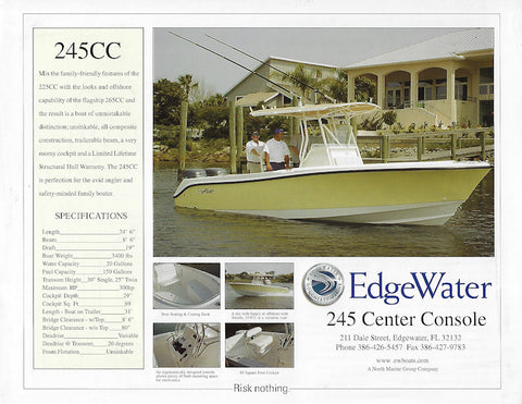 Edgewater 245 Center Console Brochure