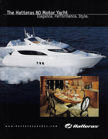 Hatteras 80 Motor Yacht Brochure