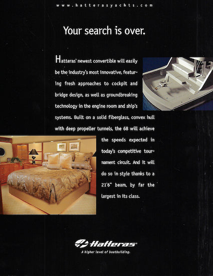 Hatteras 68 Convertible Launch Brochure