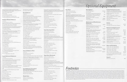 Hatteras 68 Convertible Specification Brochure