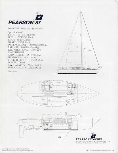 Pearson 37 Brochure