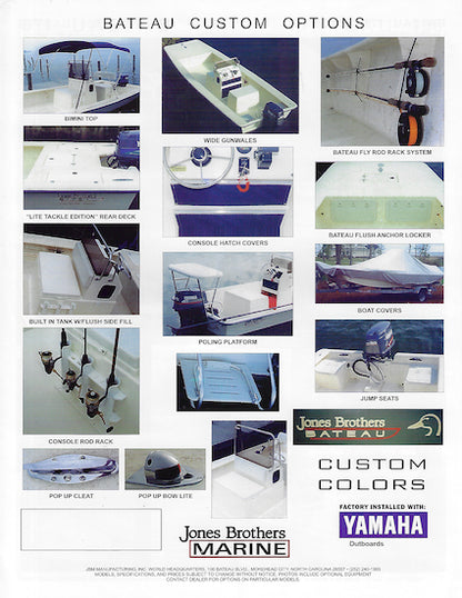 Jones Brothers Bateaux Brochure