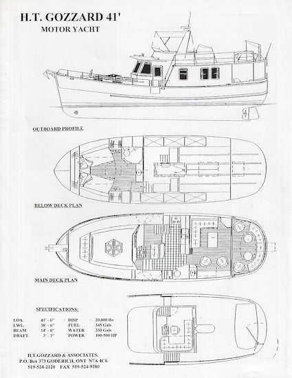 Gozzard 41 Motor Yacht Brochure