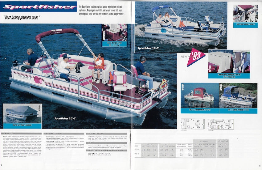 Princecraft 1993 Pontoon & Deck Boats Brochure