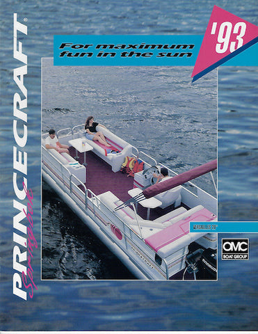 Princecraft 1993 Pontoon & Deck Boats Brochure