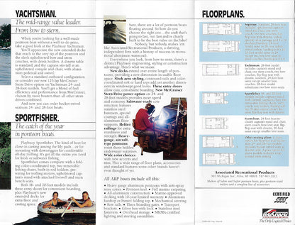 Playbuoy 1990 Pontoon Full Line Brochure