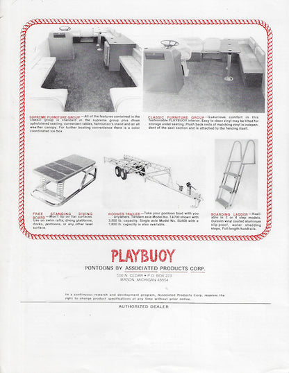 Playbuoy 1982 Pontoon Brochure