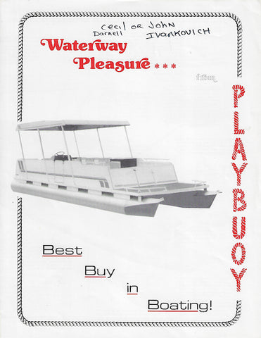 Playbuoy 1982 Pontoon Brochure