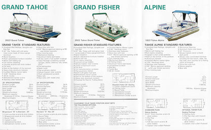 Tahoe 1994 Pontoon Brochure