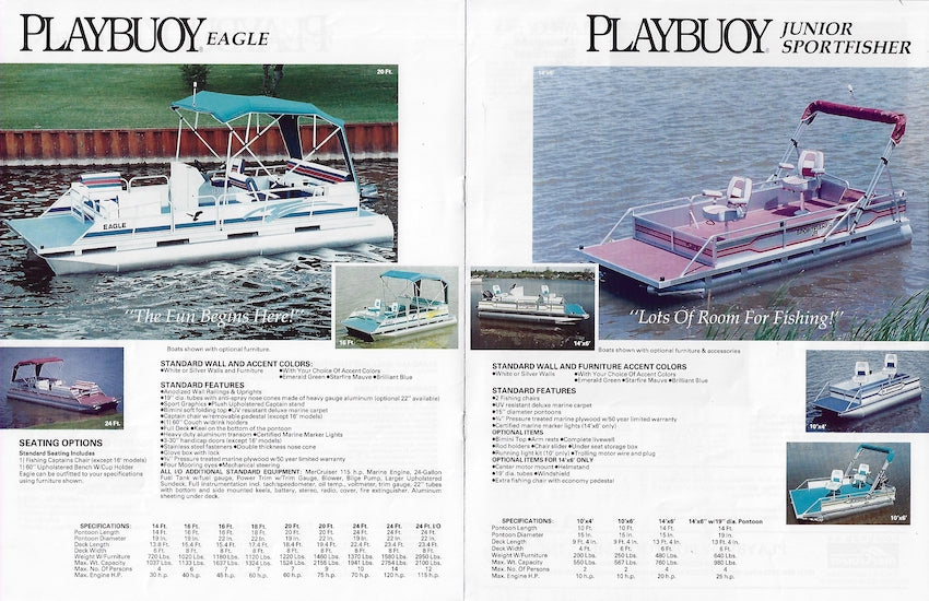 Playbuoy 1993 Pontoon Brochure
