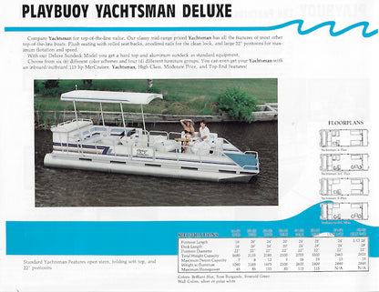 Playbuoy 1992 Pontoon Brochure