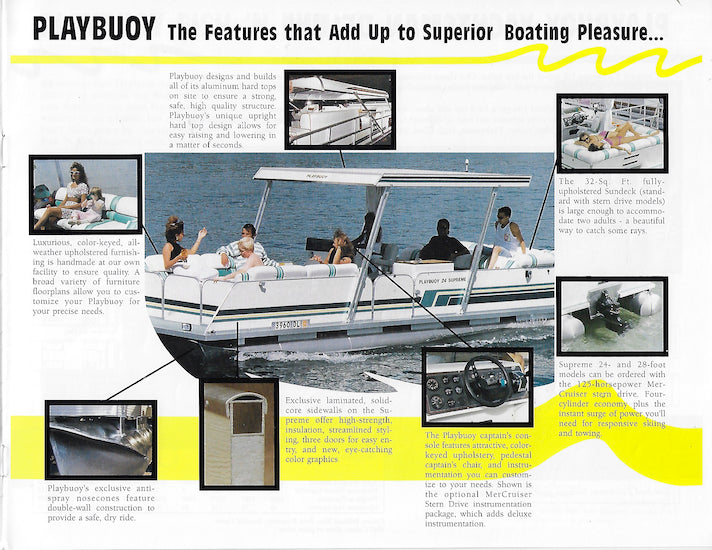 Playbuoy 1992 Pontoon Brochure