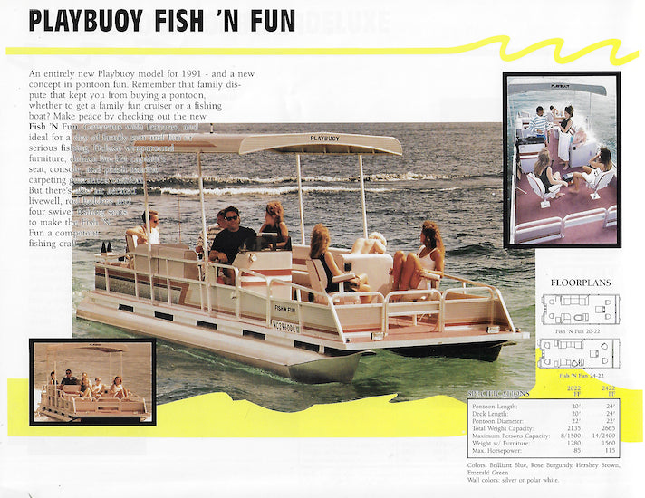 Playbuoy 1991 Pontoon Brochure