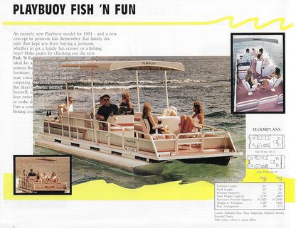 Playbuoy 1991 Pontoon Brochure