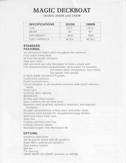 Magic Image 202/240 Brochure